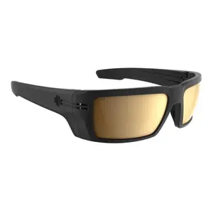Spy Optic REBAR SE ANSI Sunglasses - MATTE Black / Happy GOLD Mirror Lens