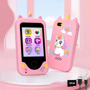 Unicorn Design Phone Toy with Touch Screen, 1 Box USB Rechargeable 10X Zoom Selfie HD Lens Phone Toy with Music Player, Gifts for Girls & Boys