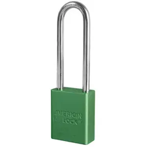 American Lock  Aluminum Padlock with 3 in. Shackle, Green