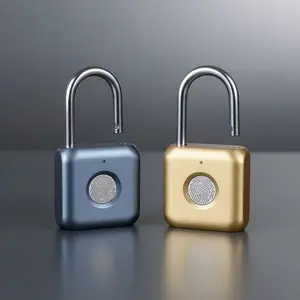 Fingerprint Lock USB Rechargeable Waterproof Self-Developed Chip Easy Open Durable for Travel Bags and Suitcases with Long-lasting Charge and Reliable Security Multiple Colors