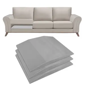 Ecotune 40D Trapezoid High-Density Memory Sponge Cushion Support 20x20x2 inch Gray Lifters for Sagging Couches All Seasons 1/2/3 Pack Universal Sofa Protector