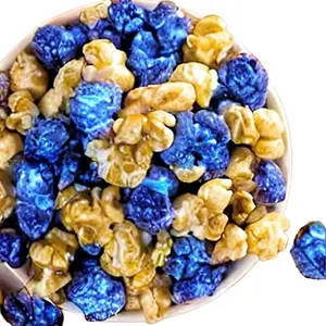Blue Raspberry & Caramel - Bri Marie's Blue Raspberry & Caramel Fruit & Caramel Candy Coated Popcorn Snacks Bowl