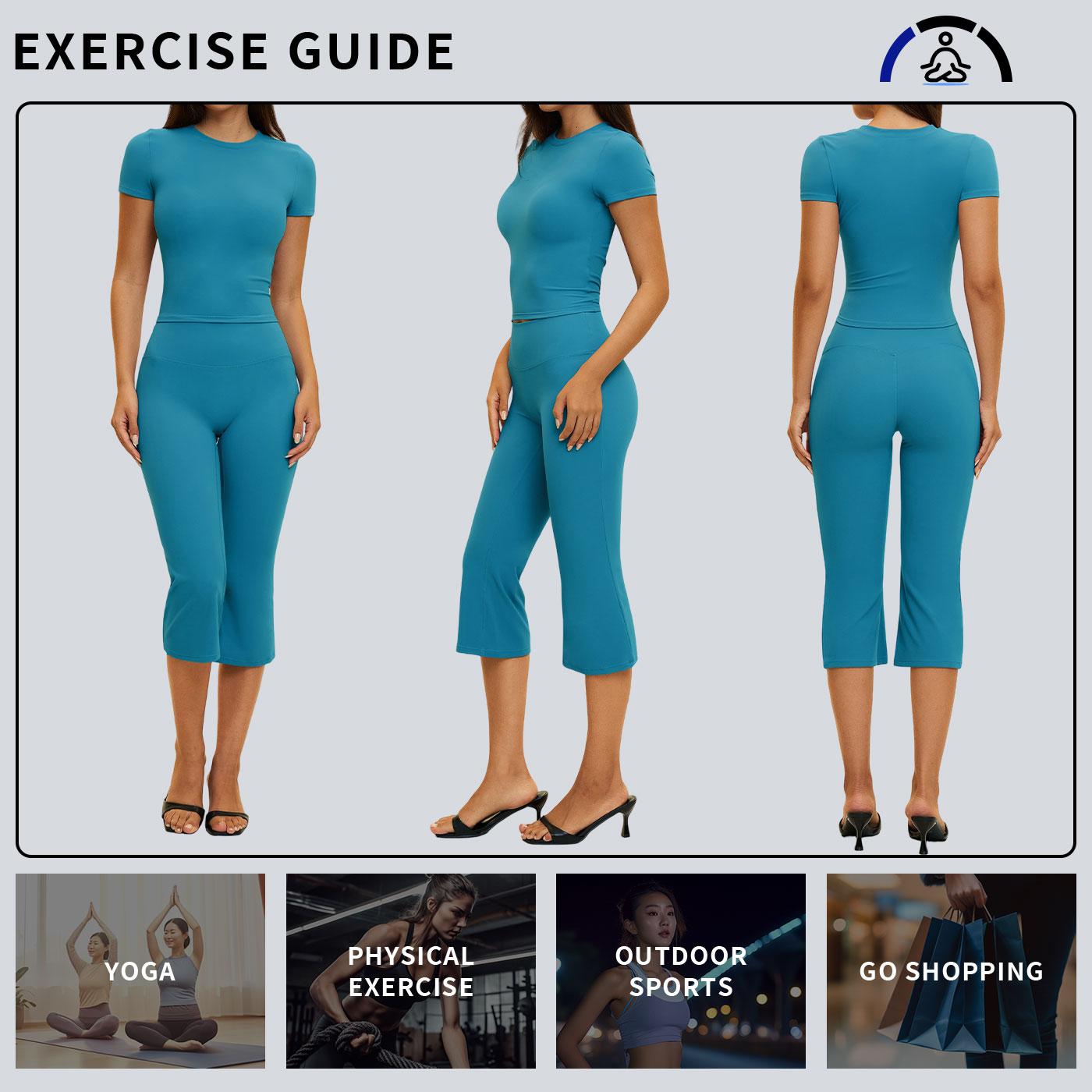 TENWOLF Women's 2-Piece Nylon Yoga Set - Long Sleeve Gym Workout Apparel, High-Waisted Butt-Lifting Shaping Leggings, Casual Sports Wear for Pilates, Normal Fit, Do Not Dry Clean, Women's Clothes