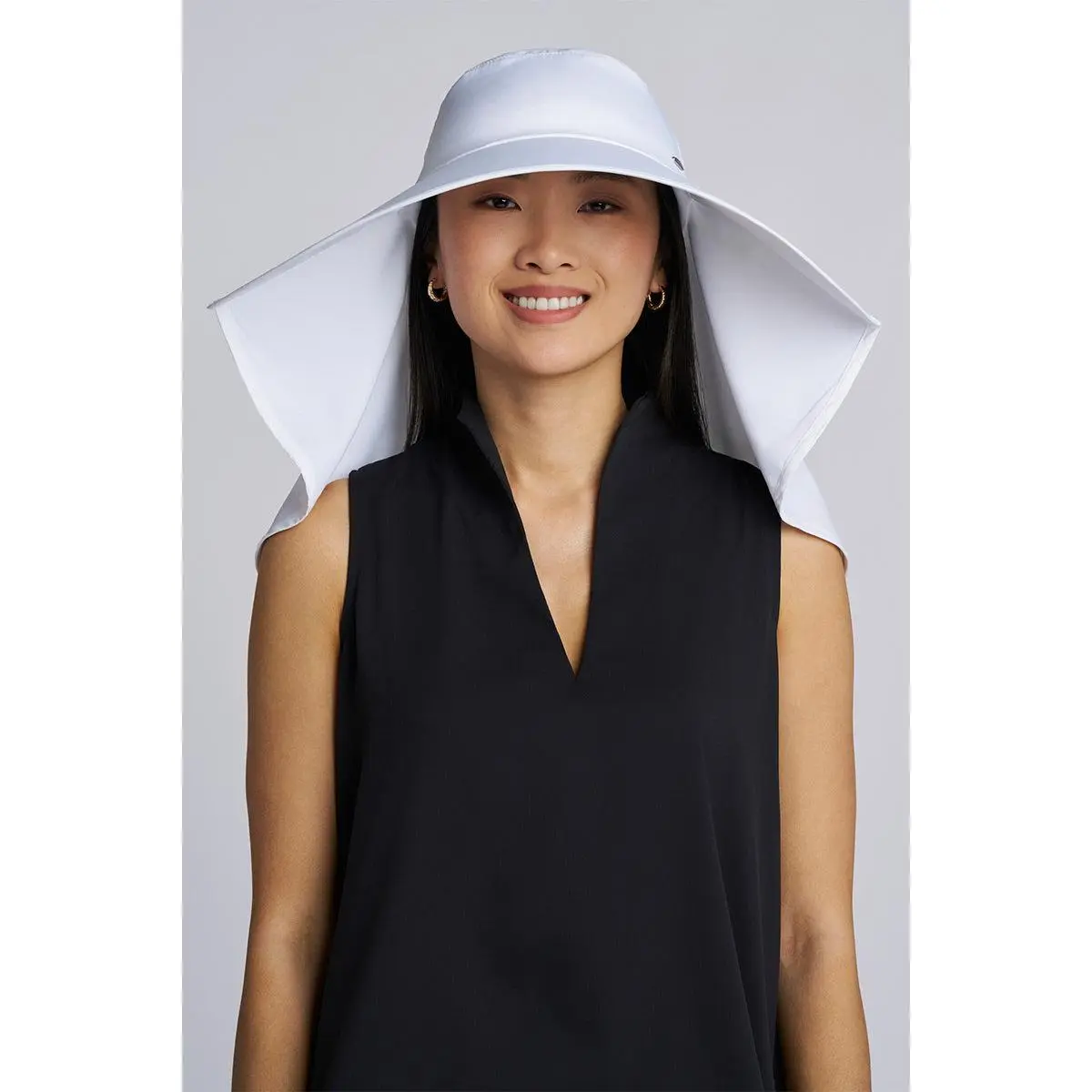 Anastasia Elegant Full Coverage Hat | White