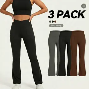 CQQNBV Women's High-Waisted Slim Flare Leggings, Tummy Control Elastic Waist Fitted Cut, Stretchy Ground-Gripping Fabric, All-Season Gym Clothes Women for Yoga Workouts & Streetwear,summervibes