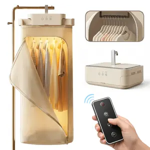 600W Portable Clothes Dryer, Mini Hanging Fast Drying Machine with Drying Bag, Foldable Electric Dryer for Apartment, Dorm, RV & Home Use