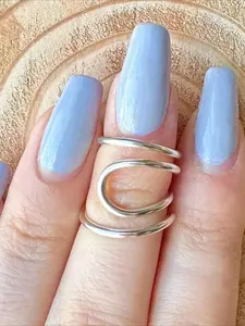 1pc Adjustable Swan Ring | Finger Splint for EDS/Arthritis | Joint Stabilization for Hypermobility | Mallet Finger | Swan Deformity | Silver Ring