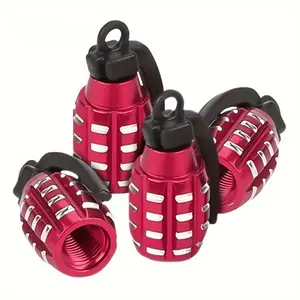 Car Tire Valve Stem Cap, 4pcs Aluminum Alloy Car Tire Valve Stem Cover, Universal Car Air Cap Cover, Car Accessories for Truck Bicycle Motorcycle, Car Parts