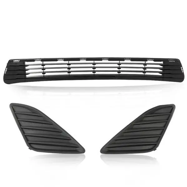 Fit For 2012-2014 Toyota Camry Front Bumper Lower Grille Insert+Fog Light Cover