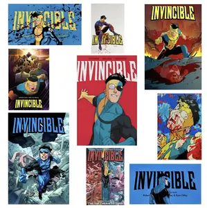 Invincible Comic & Anime Canvas Wall Art Iconic Mark Grayson Scenes from Amazon Prime Series & Image Comics Perfect Decor for Comic Book Room, Bedroom & Fan Cave Superhero Decor Comic Book Art