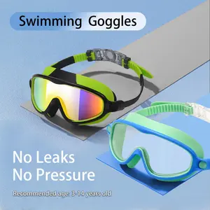Swim Goggles 2 Pack  Adjust for Kids Men Women, No Leaking 180° Swim Glasses, Easy to Wear, Wide View, Anti-Fog, UV Protection, Comfortable Fit, Suitable for Men Women Kids Swimming Accessories