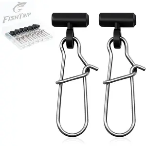 Slides for Fishing Rigs - 25/50/100pcs Duo Lock Snaps for Fishing Line Heavy Duty Weights Sinkers Saltwater Connector Accessories
