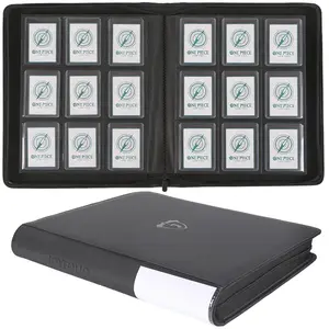 Toploader Binder, Holds 288 Toploaders, 9 Pocket Top Loader Binder for 3"x4" Rigid Card Holders, Ideal for Trading & Sports Cards, Trading Card Album