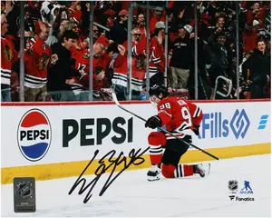 Connor Bedard Chicago Blackhawks Autographed 8" x 10" Red Jersey Celebration Photograph - Fanatics Authentic Certified