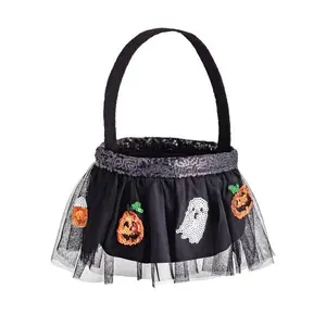 Black Sequin Tutu Treat Bucket