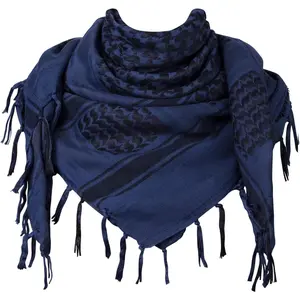 Cotton Shemagh Keffiyeh Scarf – Lightweight Tactical Desert Head Neck Wrap, Sun Protection Outdoor Scarf for Summer Hiking