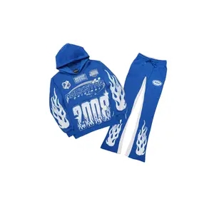 Amos Royal Blue Hoodie/Baggy Track Pant Set