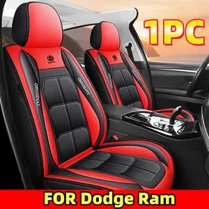 Premium PU Leather 1PC Car Seat Cover for Dodge Ram - Waterproof & Wear-Resistant - Single Front-Row Scratch-Resistant & Crease-Resistant - Anti-Fouling Protection - All Seasons