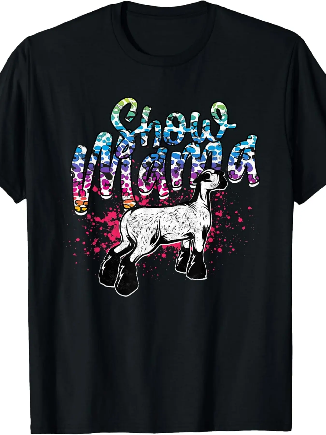 Lamb Show Mom Livestock Show T-Shirt _ 2025 Summer unisex soft cotton short sleeve t shirt, vintage graphic casual tee for men women teens, perfect birthday holiday gift for camping travel gym daily street  wear