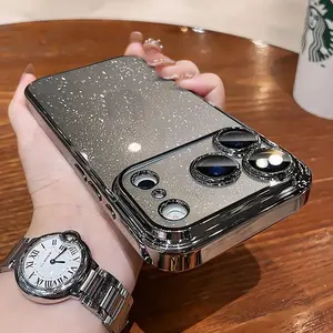 Stylish and Creative Luxury Case Camera Protector for iPhone 17, Air 17, Pro Max; Glitter Bling Clear PC Cover for iPhone 13, 12, 11, 14, 15, 16 Pro Max; Cellphone Protection; Shockproof Casing Screen Protector; Drop-proof Smartphone Protective Cover