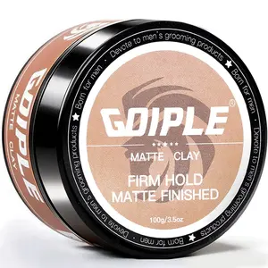 Hair Styling Clay, Matte Finish Hair Paste for Men, Water Based Matte Texture, Clay Pomade Ideal for All Men's Hair Types 100g (3.5oz)