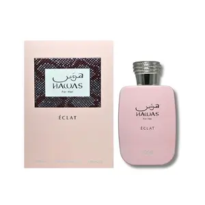 Rasasi Hawas Eclat Eau de Parfum for Women 3.4 oz / 100ml | Elegant Floral Fruity Scent with Notes of Litchi, Vanilla, Rose & Amber | Day-to-Night Long-Lasting Perfume