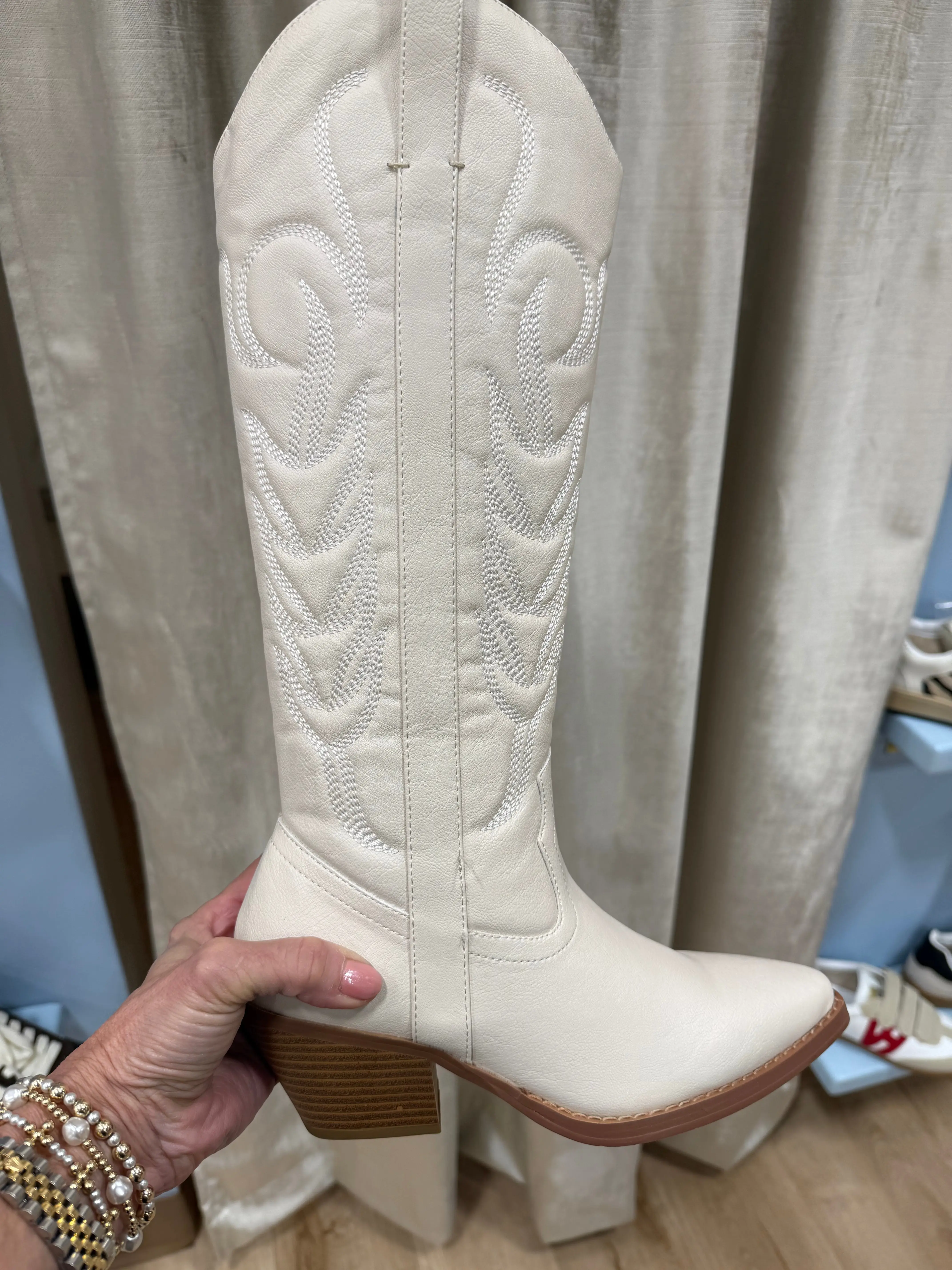 Matisse Dixie Western Boot White