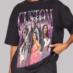 Custom Girlfriend Face Bootleg Rap Tee, Custom Boyfriend Vintage Graphic 90s Tshirt, Custom Photo Shirt, CUSTOM Your Own Bootleg Idea Here