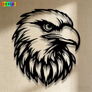 1pc Avant - Garde Eagle Head Metal Wall Art, Avant - Garde Eagle Head Statue Mural, Iron Craft, Perfect for Living Room, Garden, Zoo Corner Decor, Intricate Craftsmanship, Highquality Engraving, Christmas Decor, Ideal Gift for Trend Seekers