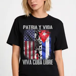 Vintage Cuban Style T-Shirt Men's Short Sleeve Cuba Culture Graphic Tee Casual Top Gift For Cuba Lovers