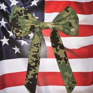 U.S. Navy custom name hair bow