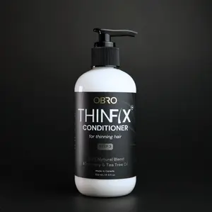 OBRO THINFIX® Conditioner for Thinning Hair - 100% Natural Blend with Rosemary & Tea Tree Oil - Moisturizing & Nourishing Formula - Gentle Daily Use - 250ml