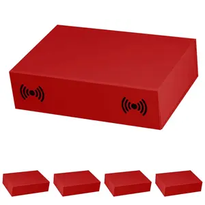 Red Gift Box with Lids,10.7'x7'x2.8' Large Bridesmaid Groomsman Proposal Box, Rectangle Collapsible Box for Present Graduation Birthday Wedding Storage