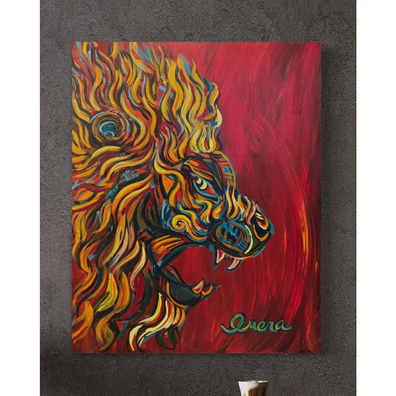 Lion "Passion" Canvas Print (16 x 20)