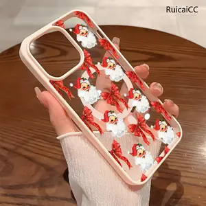 Premium Magnetic Phone Cases for iPhone11/12/13/14/15/16//17/Air/promax/Plus Santa Claus Bow y2k cased MagSafe Ready, Anti-Fall, Springtok and Ultra-Thin Design | Perfect for Everyday Use Protector Screen Protector Resistance Christmas Gift