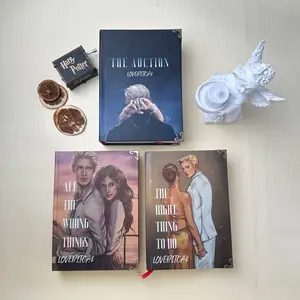 The Auction Series Hardcover by Lovesbitca8 (Rights and Wrongs Series) Special Edition Book Set, Dramatic Romance Collector, Reader Gift