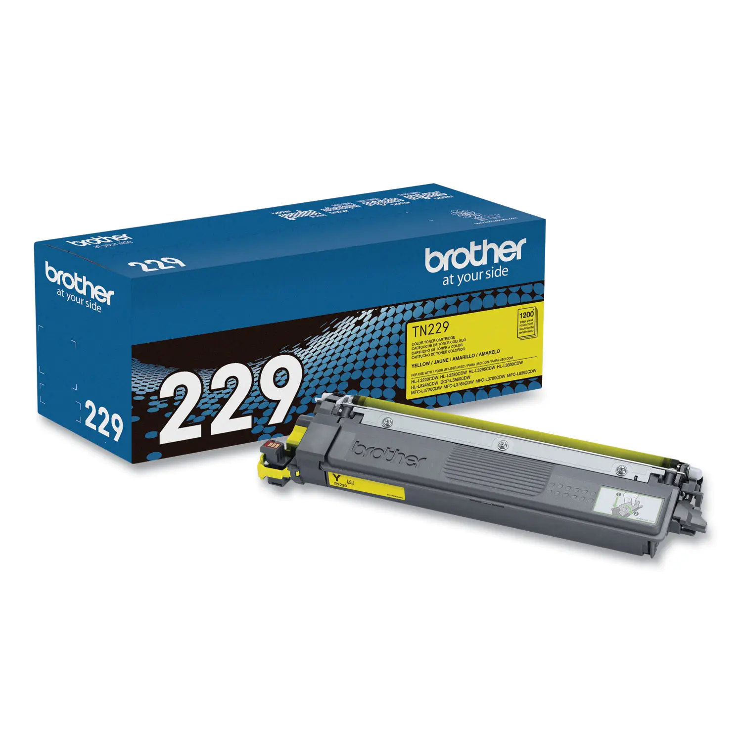 Brother Genuine TN229Y Standard Yield Yellow Toner Cartridge, Compatible with TN229 Series Ink & Toner Cartridges for Computers & Office Equipment