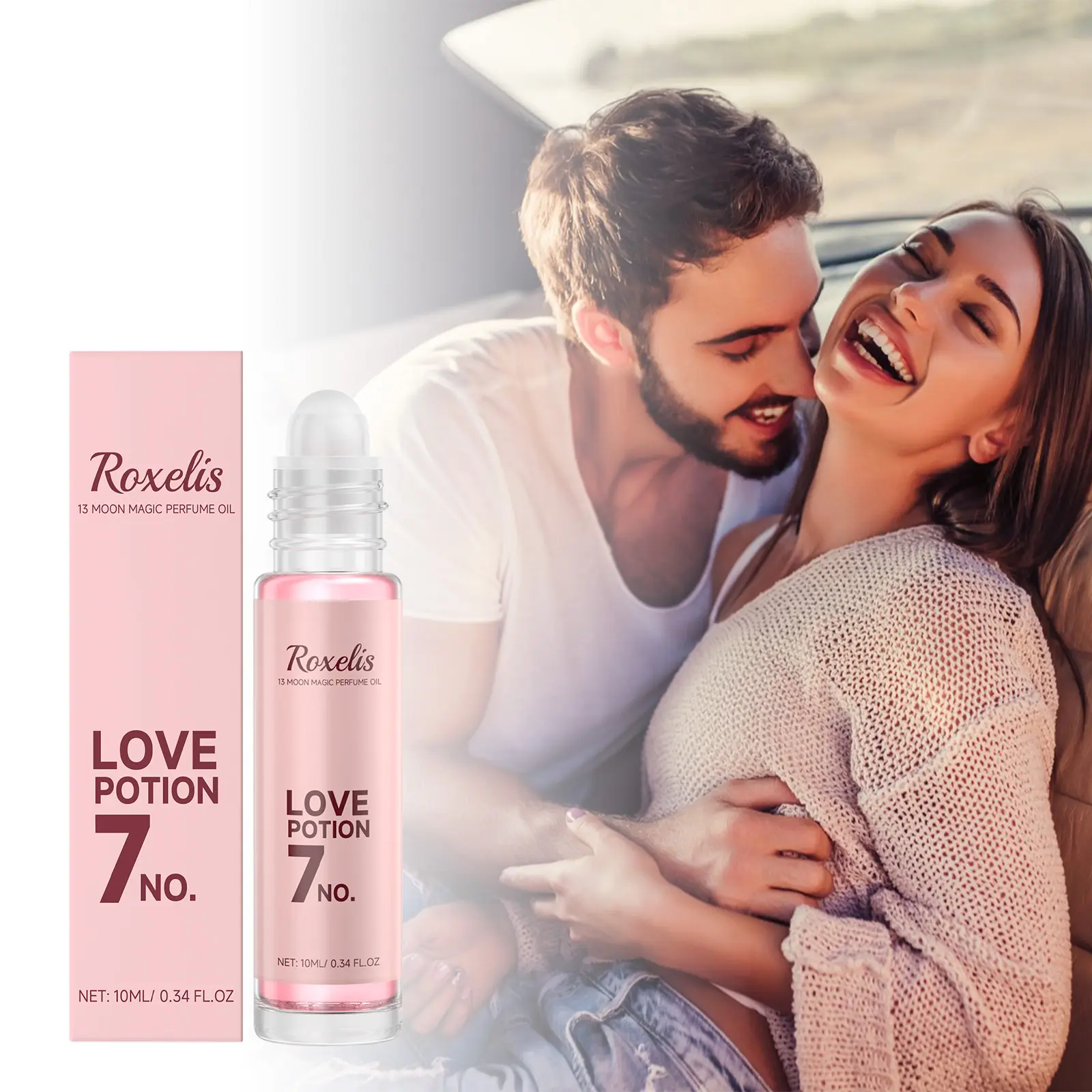 Women's 10ML Roll-On Pomegranate Bergamot Perfume Oil - Long-Lasting Fragrance, Luxurious Fragrance Scent Blend, Love Potion No.7 Floral Perfume, Floral Love Note, Fragrance Perfume Oils