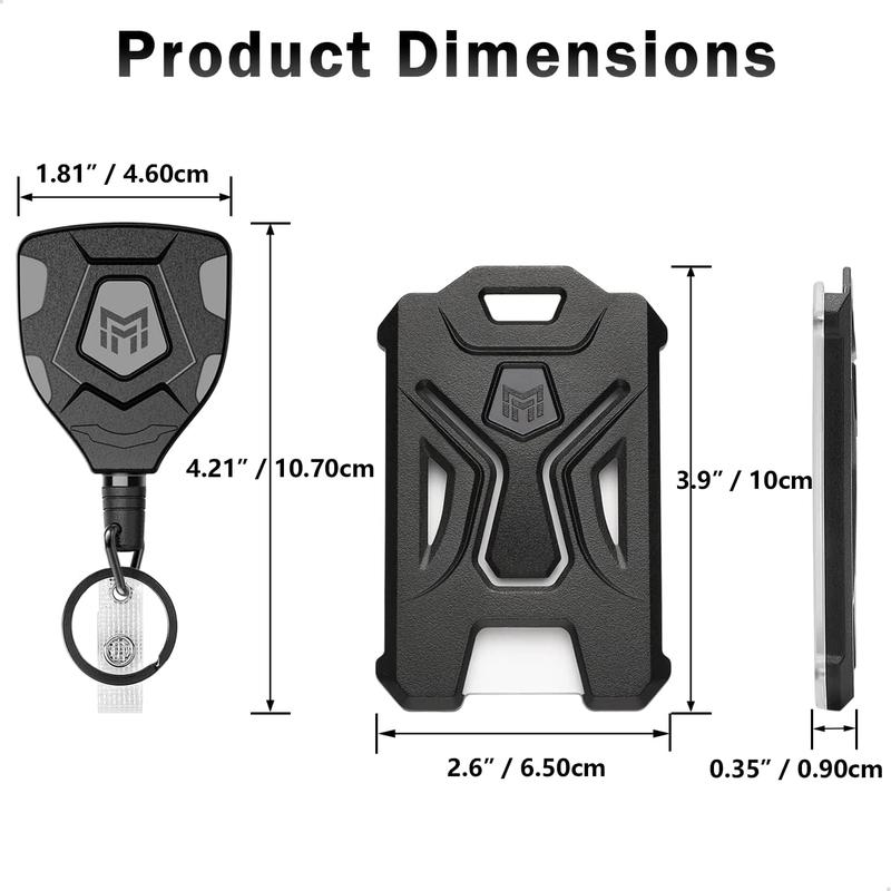 MNGARISTA Retractable Badge Holder and Heavy Duty Keychain with Belt Clip 31.5" Cord 9oz Retraction Tactical ID Card Protector Multifunctional Durable Organizer Workwear Everyday Carry MNGARISTA Retractable Badge Holder and Heavy Duty Keychain with Belt Clip 31.5" Cord 9oz Retraction Tactical ID Card Protector Multifunctional Durable Organizer Workwear Everyday Carry