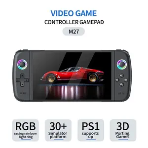 M27 Handheld Gaming Console, Portable Video Game Console with HD IPS Screen and 3D Dual Joystick, Perfect Gift for Gamers on Holidays/Birthdays