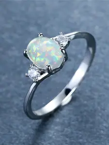 Rhinestone Decorated Statement Ring, Elegant Jewelry for Women for Party, Daily Clothing Decor, Wedding Engagement Anniversary Party Jewelry Gifts