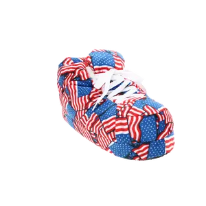American Flag Plush Sneaker Slippers