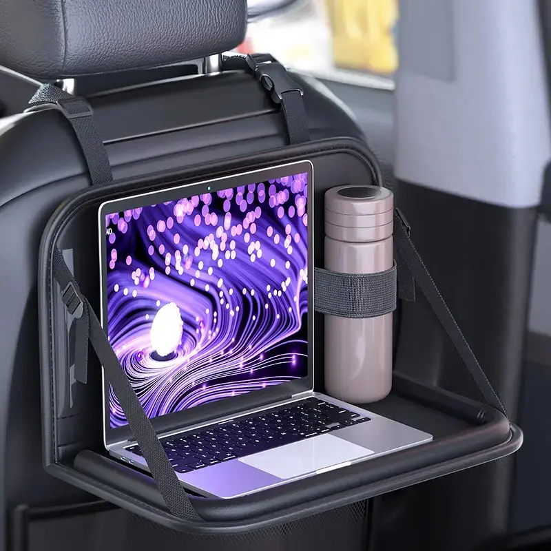 Foldable Car Seat Tray Table Multipurpose Backseat Laptop Stand  Road Trip Organizer Portable Kids Snack Activity Tray Passenger Workstation for Dining Writing Gaming Universal Fit for Car SUV Airplane