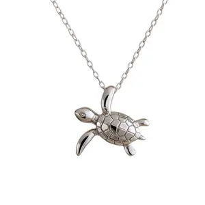 Sterling Silver Small Honu Sea Turtle Pendant