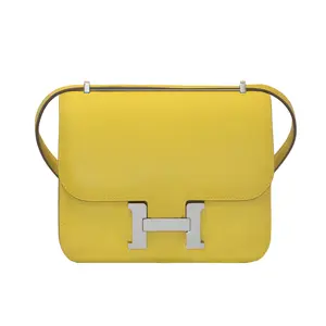 Pre-owned HERMÈS Swift Shoulder Bags Constance 18 Yellow
