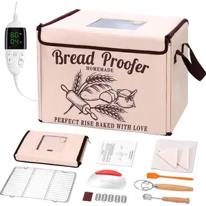 Foldable Bread Proofing Box  Temp Control 50-113?F & 48H Timer, Dough Rising Box for Sourdough, Toast, Yogurt, -Safe, Ideal for Small Kitchens, Holiday & Daily Baking