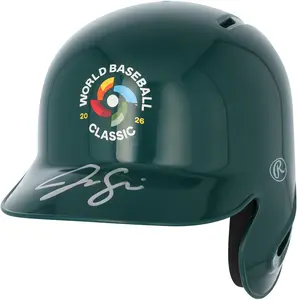Jac Caglianone Italty Baseball 2026 World Baseball Classic Autographed Green Mini Batting Helmet - Fanatics Authentic Certified