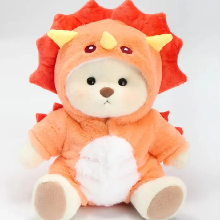 White Bear With Orange Outfit