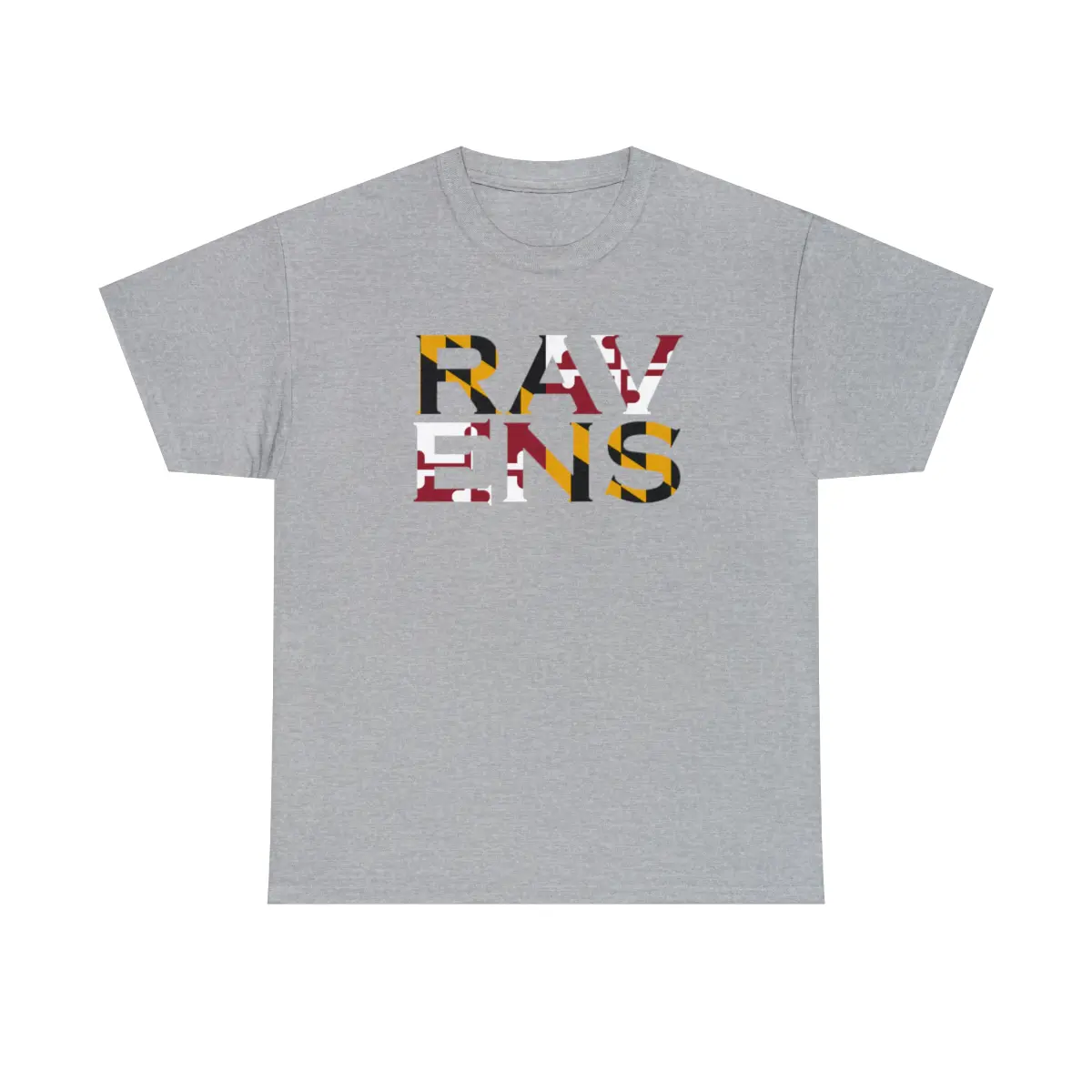 Baltimore Ravens Maryland Flag Tee Shirt - Baltimore Ravens, Maryland Flag, Baltimore, Maryland, Ravens, Tee Shirt