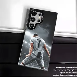 No. 7 Casing For SAMSUNG GALAXY S22 S23 S24 FE ULTRA PLUS Hard TPU PET PC Acrylic Black Silver Stylish Shockproof Protection Anti-Drop Phone Cases Shell Cover Protector Screen Protector Protective